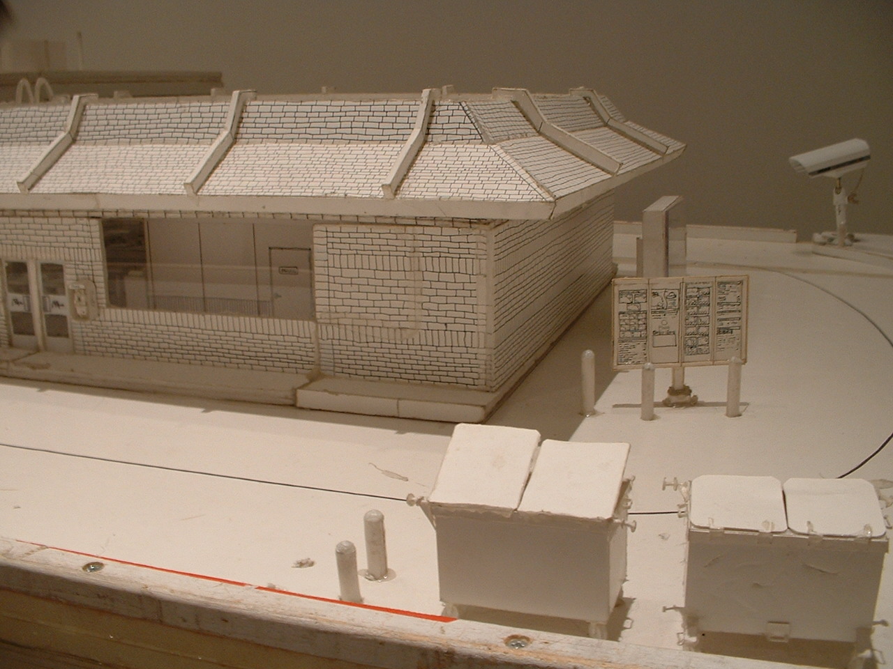the golden arches' art exhibit made of paper...