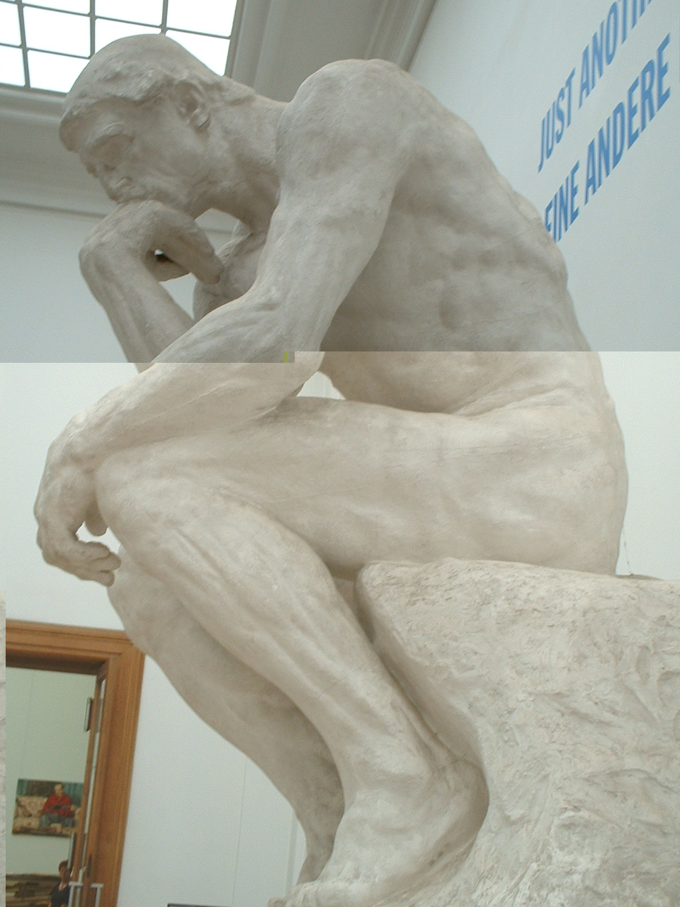Rodin's The Thinker, a famous sculpture...