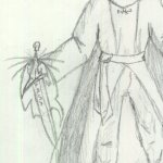 Name: Allen McKee&nbsp;&nbsp;&nbsp;&nbsp; Media: No. 2 Graphite Pencil&nbsp;&nbsp;&nbsp;&nbsp; Description: A sketch of my friend Allen, with a touch of medieval-ness... If that's even a word.