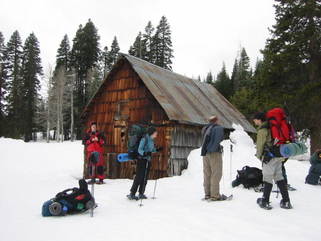 Cabin in the snow