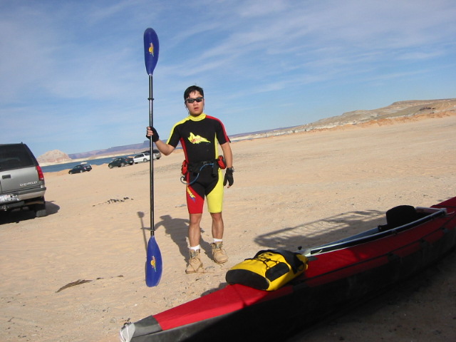 Kayak in Lake Powell, AZ