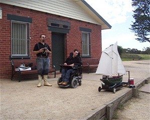 RC yachting at Surrey Park (Adam and Jason)