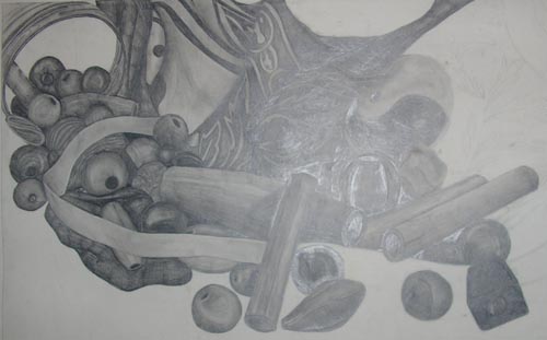 Beads. Pencil. A Harwood