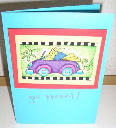 well done/driving test