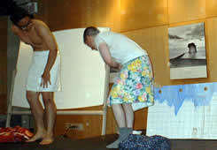 in the buff