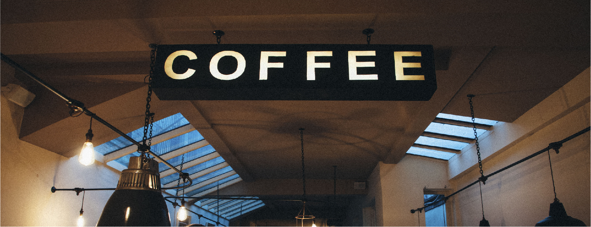 Sign in Coffee Shop that says 'Coffee'