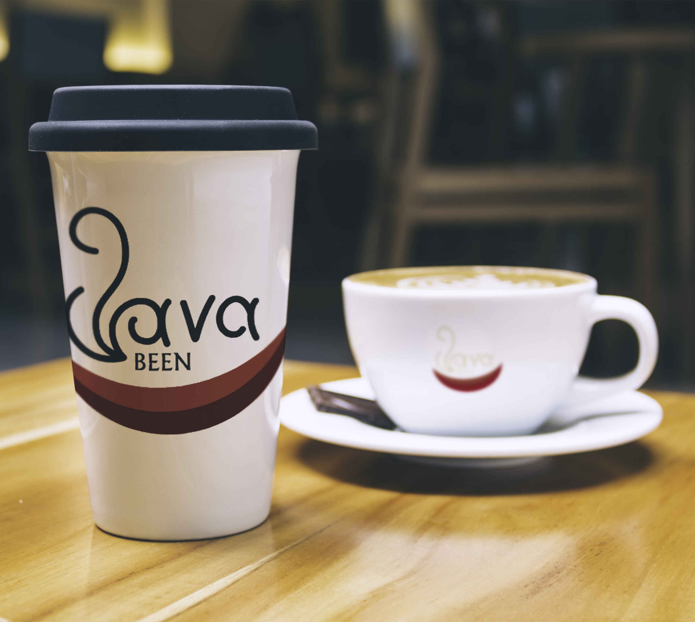 coffee cup and mug on table