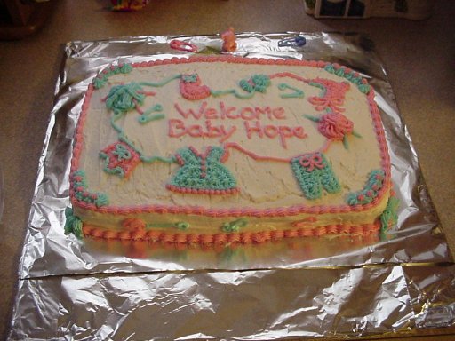 The shower cake! YUM!