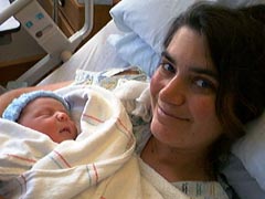 Mommy holding Jake