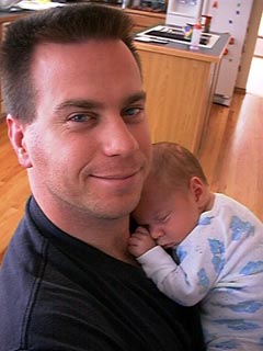 Bernie holding Jake
