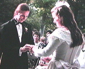 Putting on Linda's ring