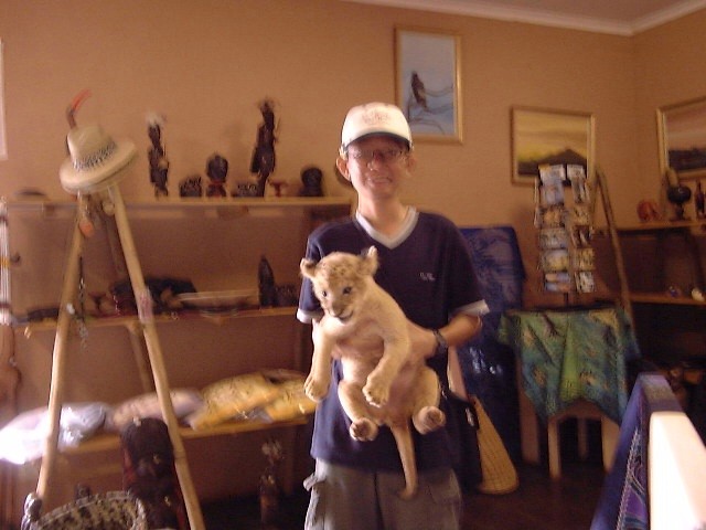 Playing with small kitty