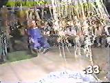 Scott Baio comes down the zip line