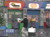 Running through the mall