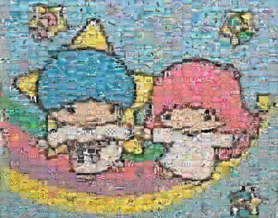 phototapestry!!!!! you have to stand back to see it!