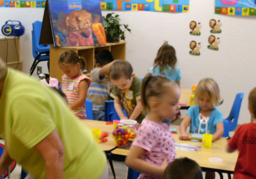 Jeffery in class on his first day