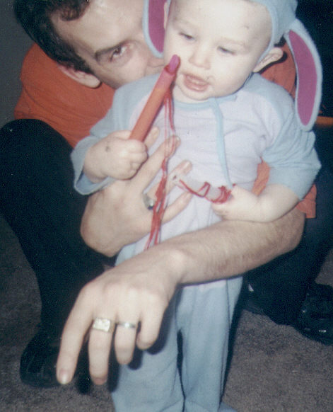 Jeffery with his daddy