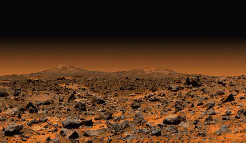 Mars' Spanish Peaks