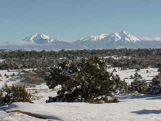 Spanish Peaks in New Snow