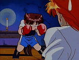 [Miaka offers some boxing tips]