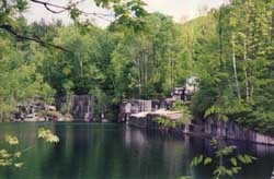 The Dorset guarry where I went swiming.