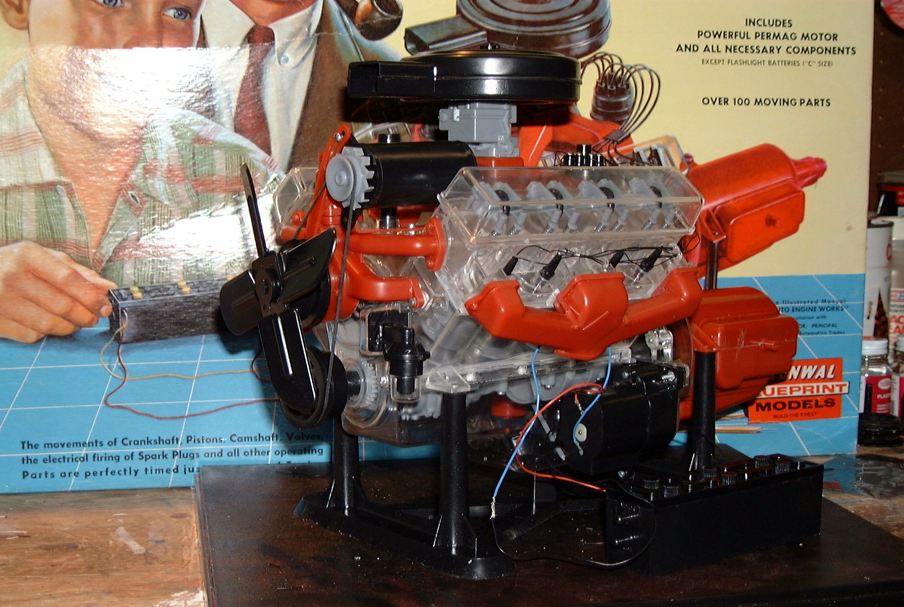 visible v8 engine model