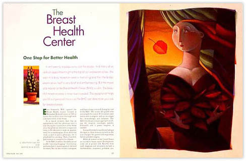 The Breast Health Center magazine spread