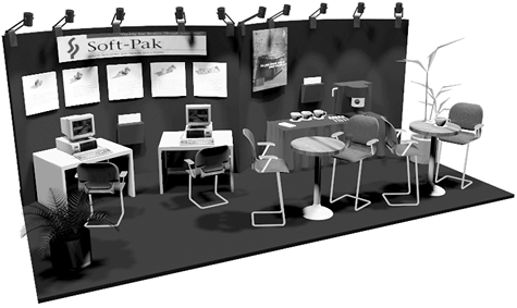 Soft-Pak booth design