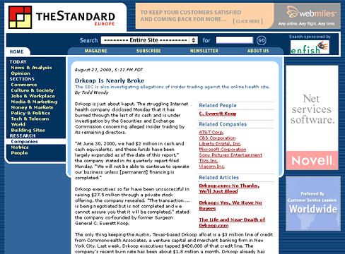 The Standard Europe Article Page
