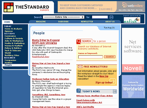 The Standard Europe People Section