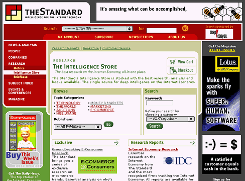 The Industry Standard Intelligence Store