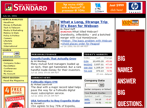 TheStandard.com Home page