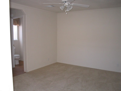 View of the master bedroom