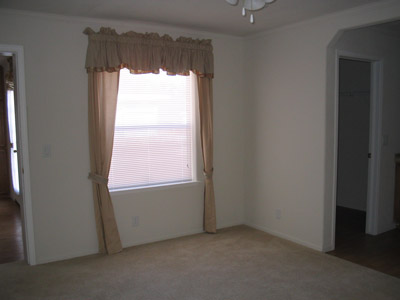 View of the master bedroom