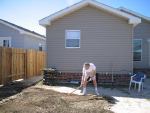Preparing lawn area