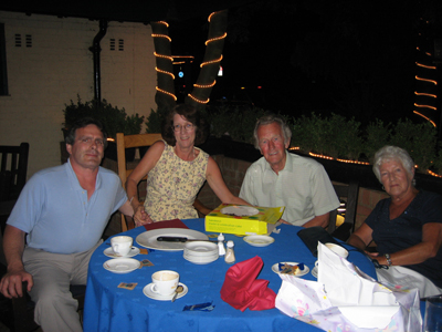 Mum, dad, Eric and myself, celebrating my 50th birthday, England 2006