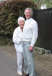 Mum and Dad walking by the canal. England 2005