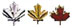 Devices (Undress Ribbons)- Maple Leaves, Numerals, Rosette
