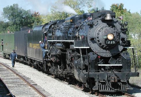 Michigan's Pere Marquette Berkshire Locomotive #1225&nbsp; 1941 (Restored)