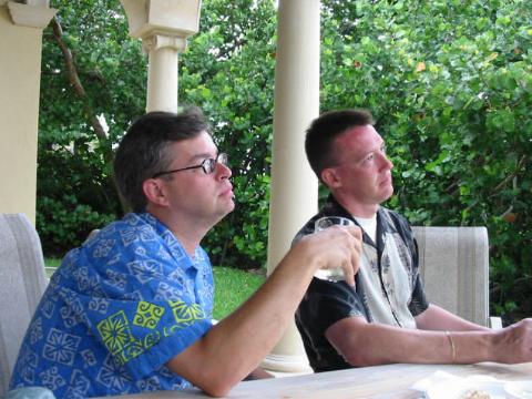 Dave and John contemplating