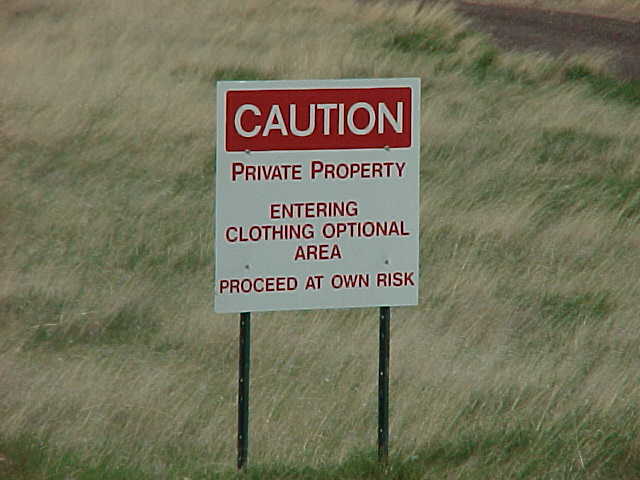 Caution: Clothing Optional