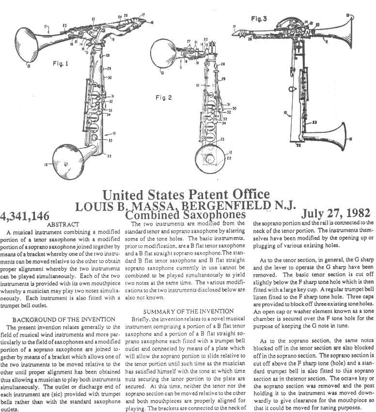 Significant Saxophone Patents