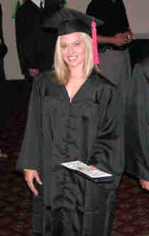 Melinda's graduation picture, University of Georgia 2005.