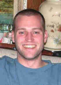 Melinda's older brother, Clay, a fulltime, men's gymnastics coach, in FEBRUARY 2005.
