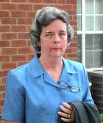 Melinda's Mom, Diana, ready to leave for the graduation ceremonies.