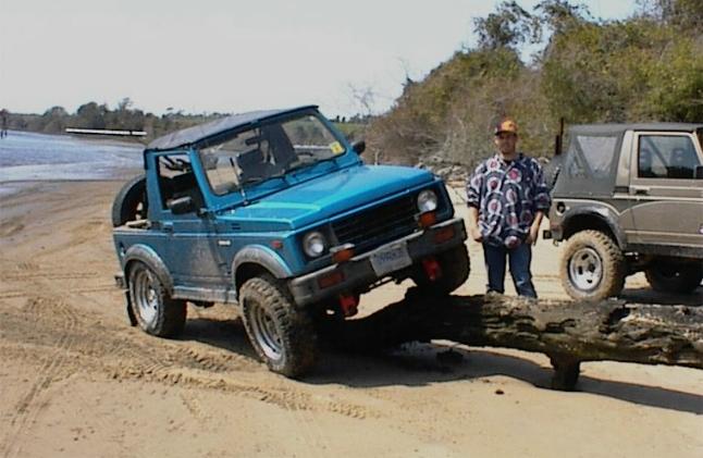 James C checking out his flex.
