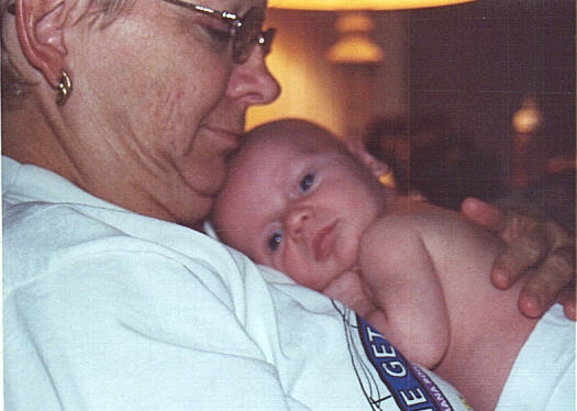 Snuggling with Grandma Ann