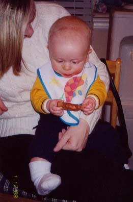 Learning to eat on my own