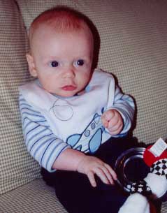 Sitting like a big boy (with a little help)