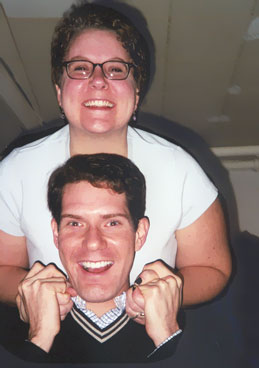 Amy and I share a sober moment.... (a rare occurance!)